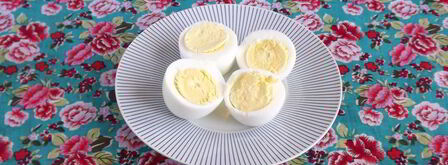 яйца, фаршированные ветчиной. Шаг 3