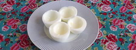 яйца, фаршированные ветчиной. Шаг 4