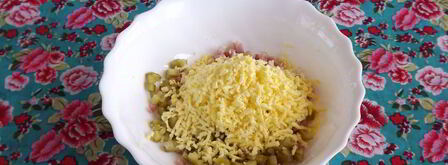 яйца, фаршированные ветчиной. Шаг 5