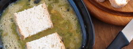 гренки из белого хлеба с яйцом. Шаг 9