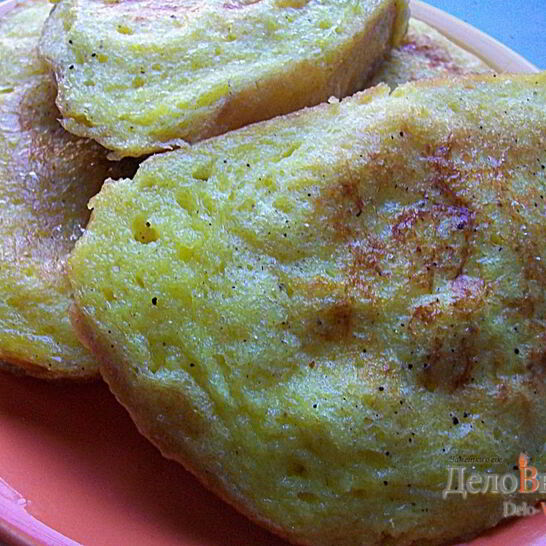 Рецепт гренков на молоке