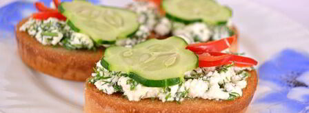 гренки с брынзой. Шаг 6