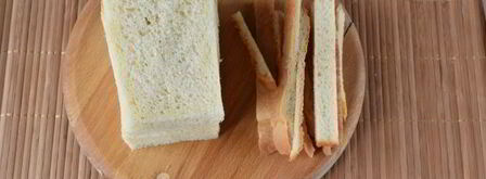 гренки с крабово-креветочной пастой. Шаг 9