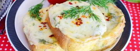 гренки с сыром и чесноком в духовке. Шаг 12