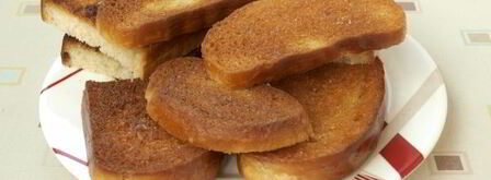 гренки с сыром и луком на сковороде. Шаг 6