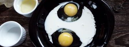 гренки с сыром и яйцом на сковороде. Шаг 7