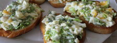 гренки с яичным салатом. Шаг 5