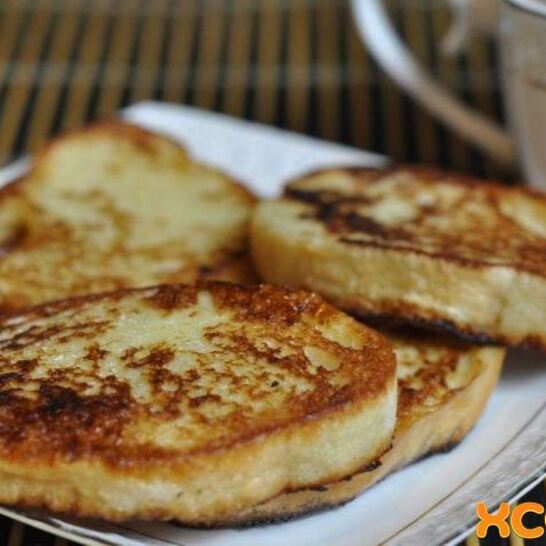 Рецепт гренков с яйцом и молоком