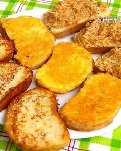 Гренки сахарные, сырные и запеченные с яблоками