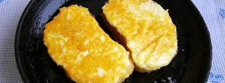 гренки сахарные, сырные и запеченные с яблоками. Шаг 8