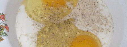 гренки в яйце и с яйцом. Шаг 5