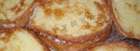 гренки в яйце и с яйцом. Шаг 8