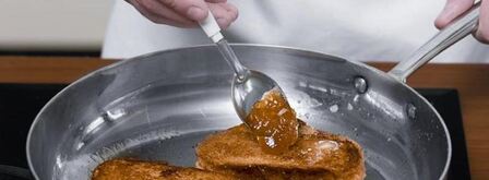 сладкие гренки без молока и яиц. Шаг 7