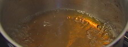 сладкие гренки с томлеными персиками. Шаг 3