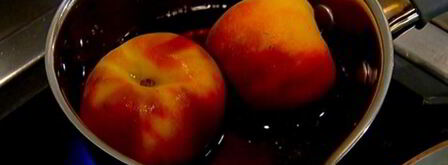 сладкие гренки с томлеными персиками. Шаг 4