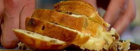 сладкие гренки с томлеными персиками. Шаг 6