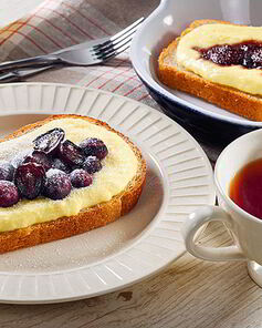 Сладкие гренки с творогом