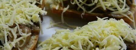 сырные гренки с грибами. Шаг 7