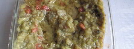 баклажанная икра со свежими помидорами и чесноком. Шаг 12