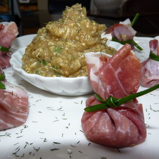 Рецепт баклажанной икры в прошутто