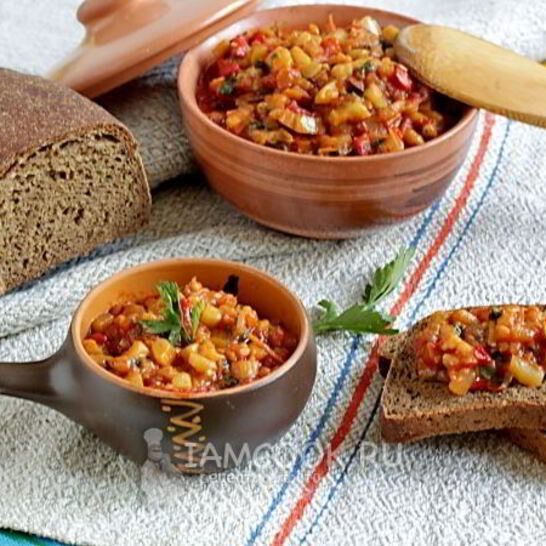 Рецепт кабачкова-баклажанной икра по-восточному