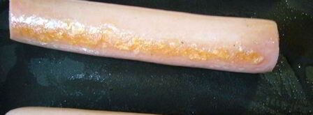 канапе из блинчиков с сосисками и помидорками черри. Шаг 4