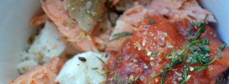 канапе из сушек с горбушей. Шаг 4