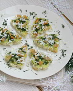 Канапе Новогодние елочки