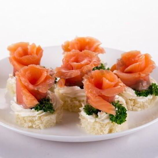 Рецепт канапе розочки