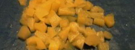 канапе с ананасами, курицей и апельсинами. Шаг 5