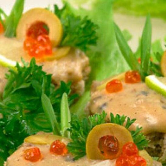 Рецепт канапе с лососевым муссом