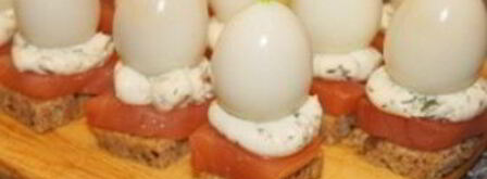 канапе с перепелиными яйцами. Шаг 4