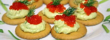 новогодние канапе на крекерах. Шаг 6