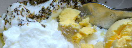 творожно-кальмарная паста для канапе. Шаг 4