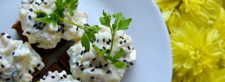 творожно-кальмарная паста для канапе. Шаг 6