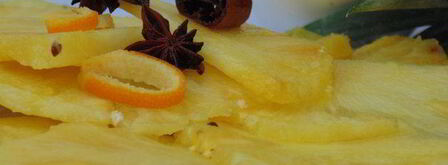 карпаччо из ананаса с просекко и специями. Шаг 5