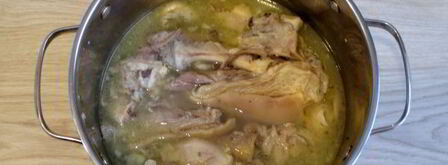 холодец из свиной рульки и курицы. Шаг 12