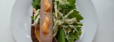 хот-дог с капустным салатом. Шаг 6