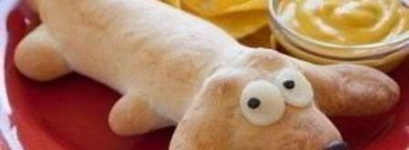 хот-дог такса. Шаг 5