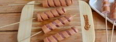 хот-дог торнадо. Шаг 4