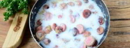 хот-дог в луковых колечках. Шаг 5