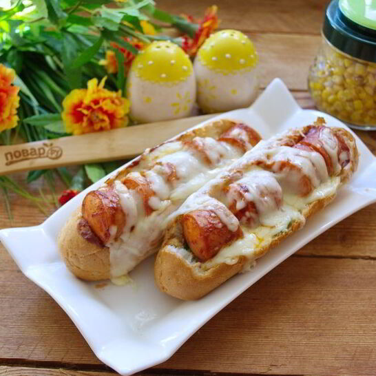 Рецепт хот-догов в булочках