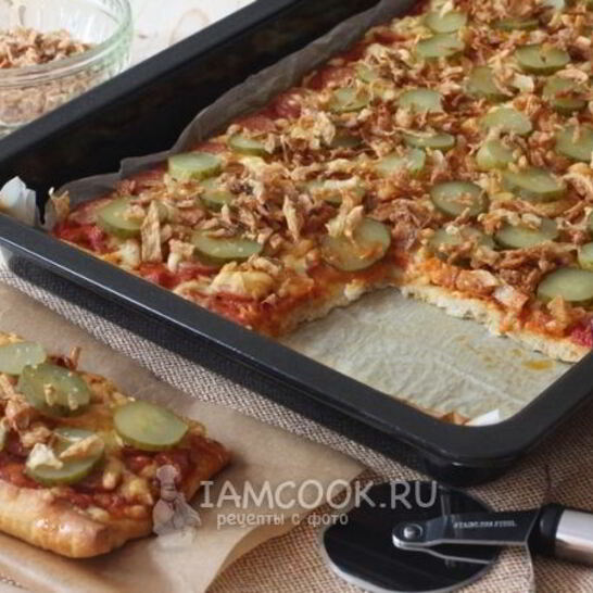 Рецепт пиццы хот-дог