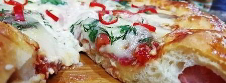 суперсырная хот-дог-пицца. Шаг 16