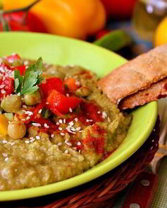 Хумус с овощами