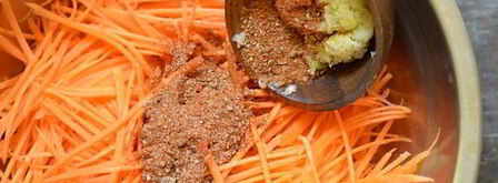 корейская морковь с луком. Шаг 7