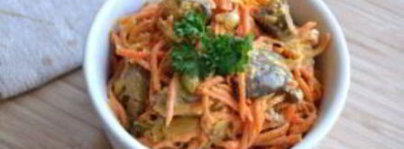 корейская морковка с печенью. Шаг 5