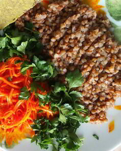 Морковь по-корейски с обжаренным луком