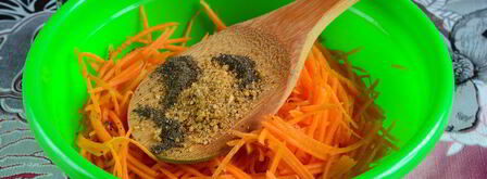 морковь по-корейски с приправой. Шаг 4