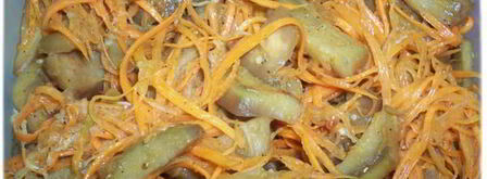 морковь с баклажанами по-корейски. Шаг 4